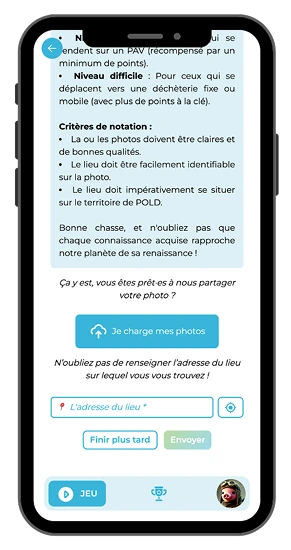 Aperçu d’une chasse au trésor dans le jeu